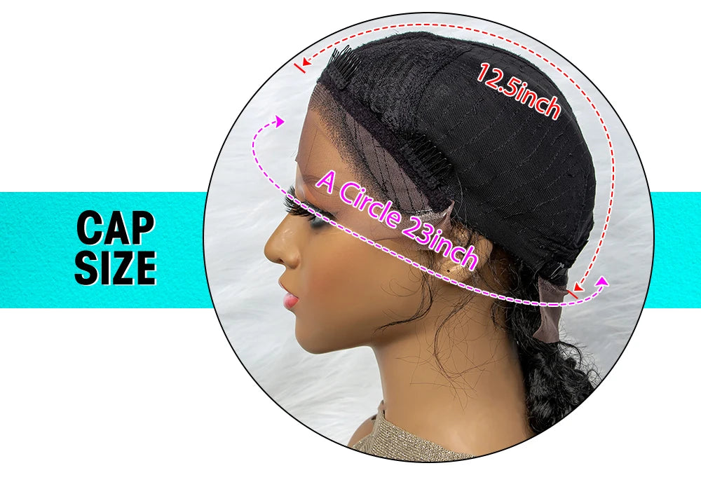 Braided Wigs Synthetic Lace Front Hair Wig Curly Water Wave Wig For African Woman Afro Frontal Cornrow Twist Boxing Braided Wigs