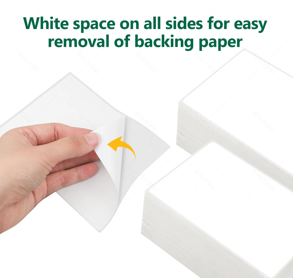4x6 Thermal Labels for Shipping Label Printer 100pcs 500PCS White Mailing Labels 4x6 Direct Thermal Labels Fanfold BPA Free
