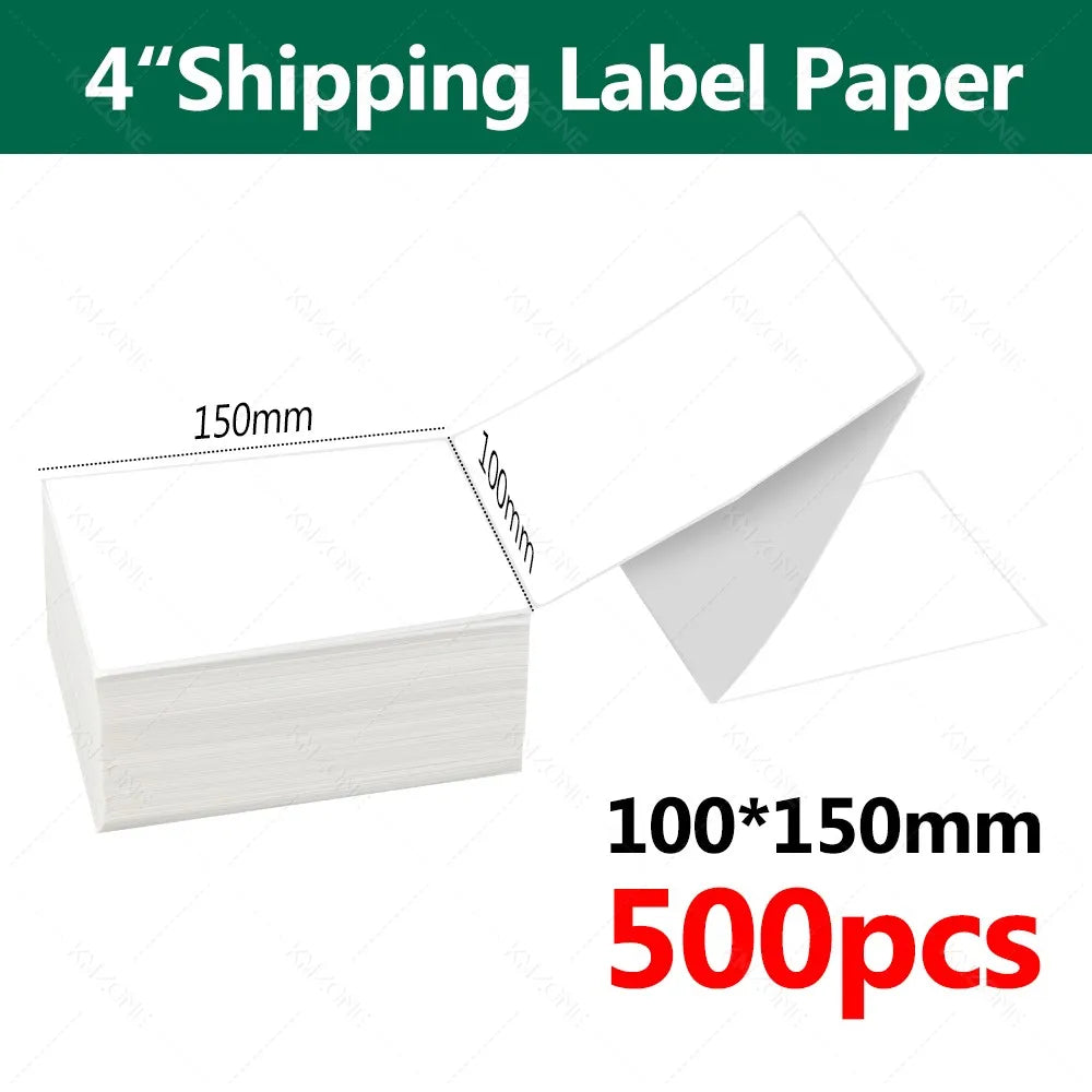 4x6 Thermal Labels for Shipping Label Printer 100pcs 500PCS White Mailing Labels 4x6 Direct Thermal Labels Fanfold BPA Free