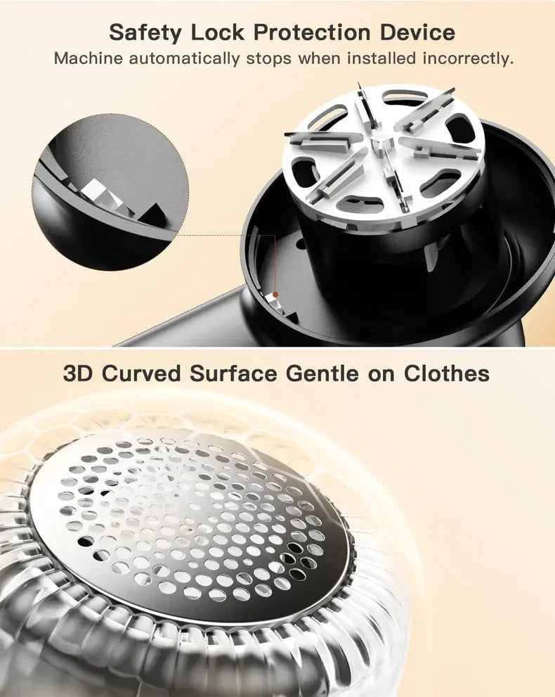 Lint Remover for Clothing Hair Ball Trimmer Digital Display Shaving Device Portable Rechargeable Household Hair Ball Remover