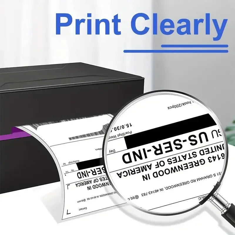 4x6 Inch Direct Thermal Labels 500 Labels Per stacked -Strong Adhesive, Labels Resistant to Water & Grease For shipping label