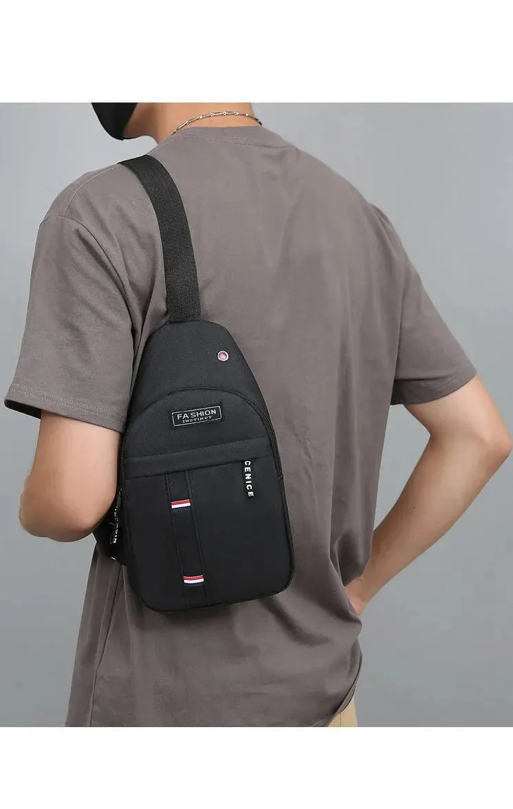 Fashionable and Trendy Lightweight Single Minimalist Shoulder Crossbody Bag for Men with Large Capacity for Leisure and Sports