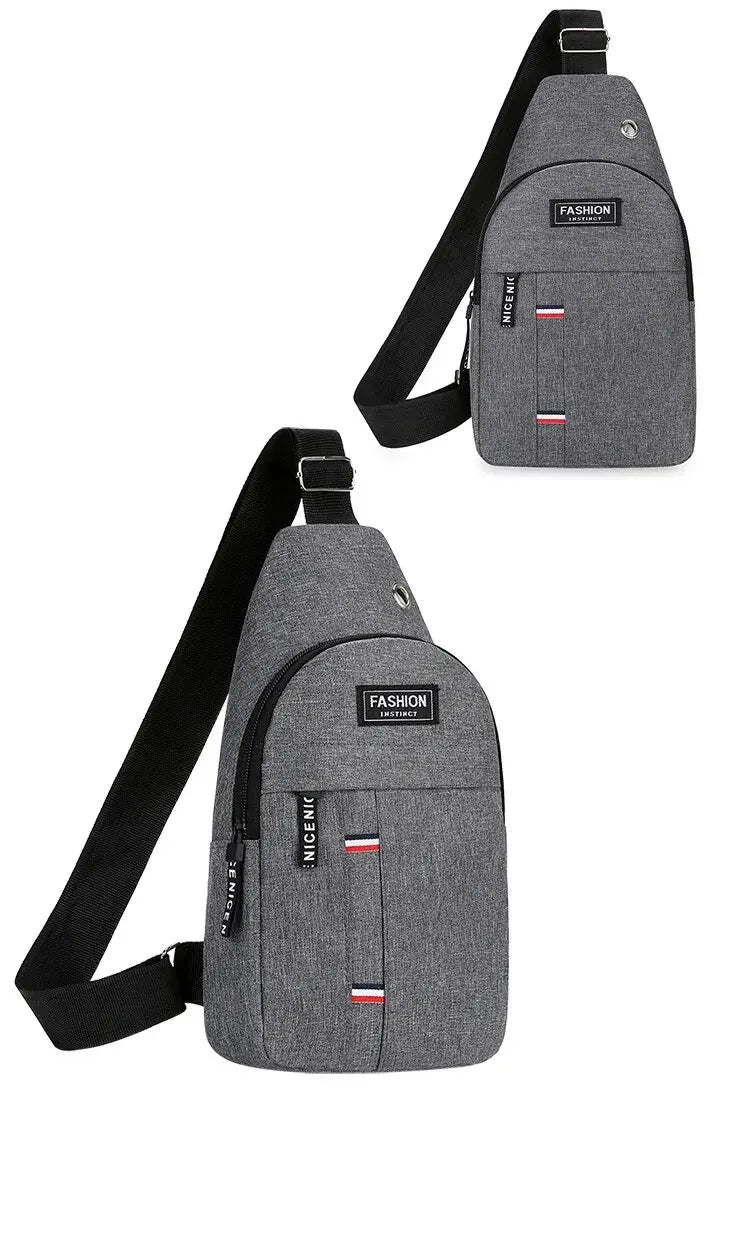 Fashionable and Trendy Lightweight Single Minimalist Shoulder Crossbody Bag for Men with Large Capacity for Leisure and Sports