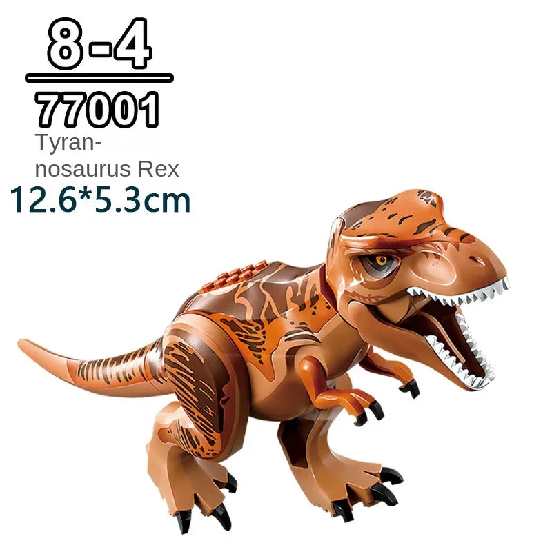 Jurassic dinosaur baby building block accessories gift assembling educational toys a variety of optional bagged children's toys.