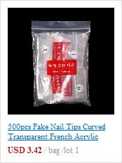 500pcs Half Cover False Nails Press on Nails Tips Clear Acrylic Nails 10 Sizes   for Nail Salons and DIY Nail Art A-08