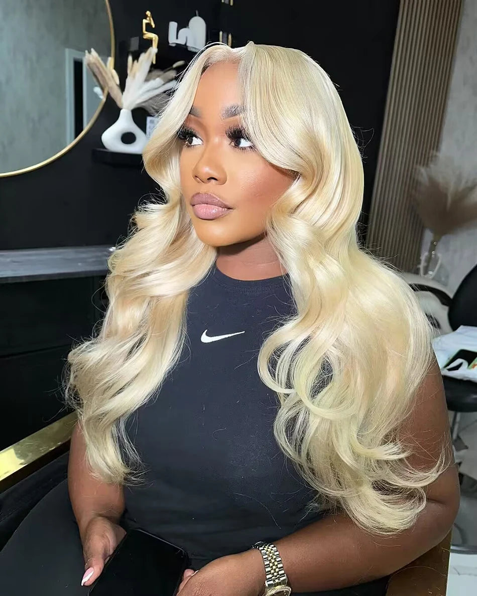 13x6 HD Transparent 613 Blonde Lace Frontal Human Hair Wigs 613 Bob Wig Brazilian Bone Straight 13x4 Lace Front Human Hair Wigs