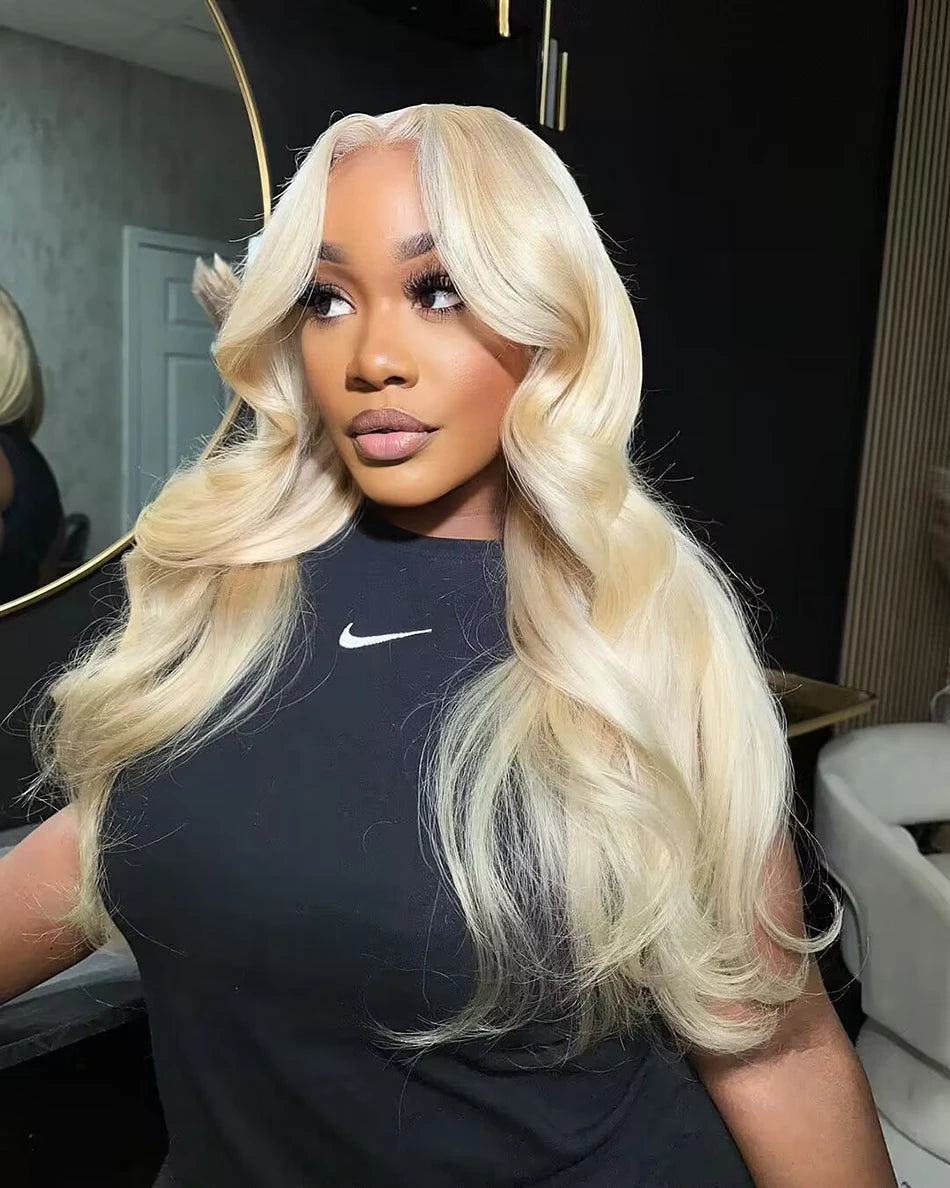 13x6 HD Transparent 613 Blonde Lace Frontal Human Hair Wigs 613 Bob Wig Brazilian Bone Straight 13x4 Lace Front Human Hair Wigs