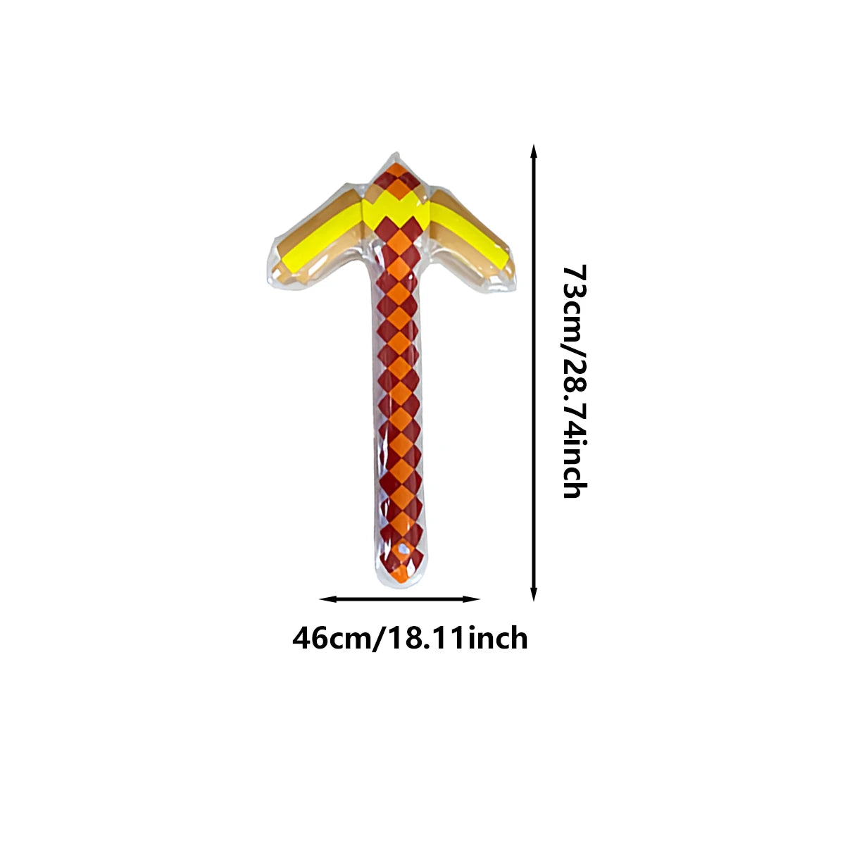 Pixel Style Toys Gemstone Sword Gold Sword Children's Toys Home Games Inflatable Supplies Swords Christmas Gifts