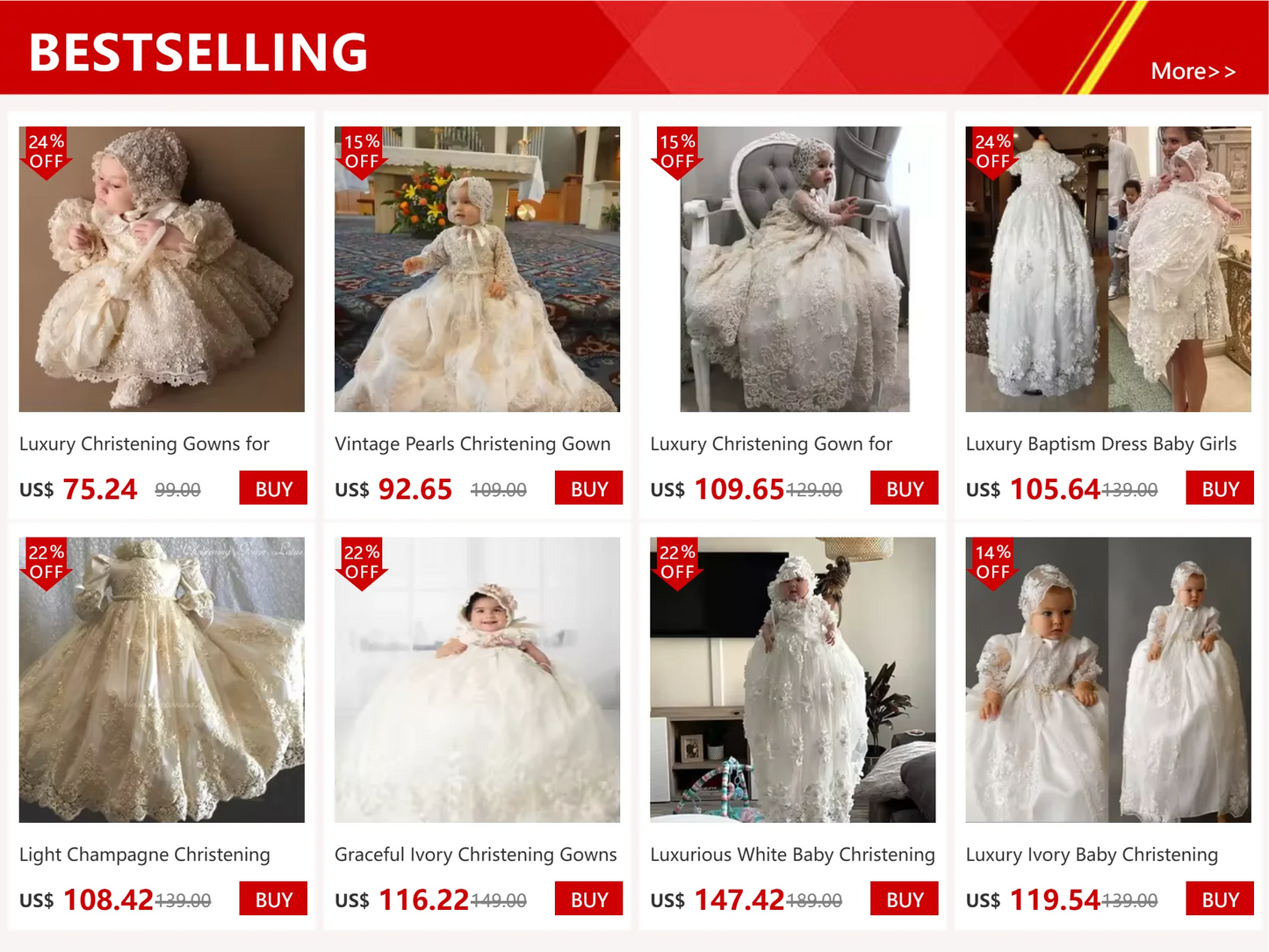 White Satin Christening Gowns for Baby Lace Tiered First Communion Dresses with Bow Luxury Infant Toddler Girls Baptism Dresses
