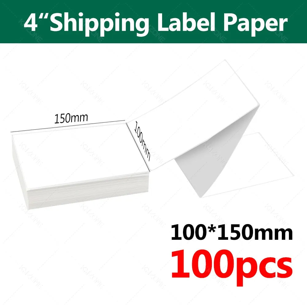 4x6 Thermal Labels for Shipping Label Printer 100pcs 500PCS White Mailing Labels 4x6 Direct Thermal Labels Fanfold BPA Free