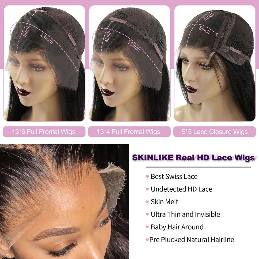 250% Highlight Wigs HD Lace Front Full Lace Frontal Wigs Curly Water Wave Wigs 13x6 HD Lace Frontal Human Hair Wigs Melt Skins
